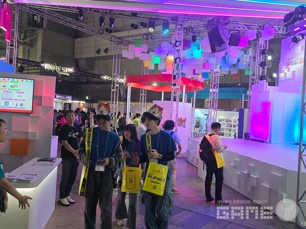 도코게임쇼 2026 NHN 재팬 플레이아트 부스 /게임와이 촬영
