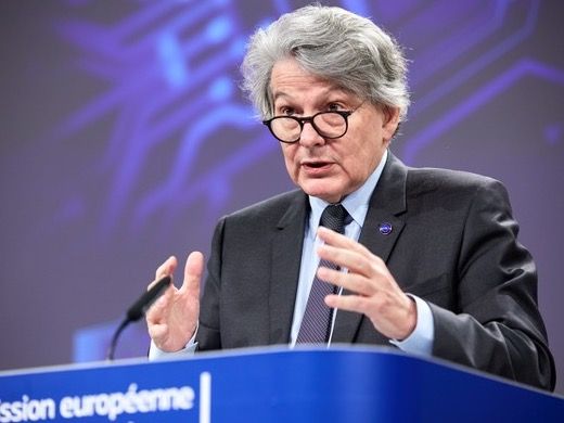 ▲ 티에리 브르통(Thierry Breton) EU 내부시장 담당 집행위원. 사진=EU 집행위원회