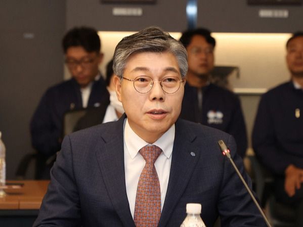 ▲ 황병우 대구은행장이 지난 6일 오전 제1본점에서 개최한 기자간담회에서 발언을 하고 있다. 사진=DGB대구은행