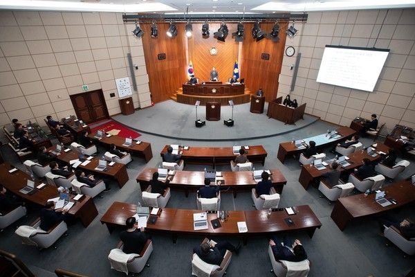 ▲ 군산시의회 회의 전경. 사진=군산시의회