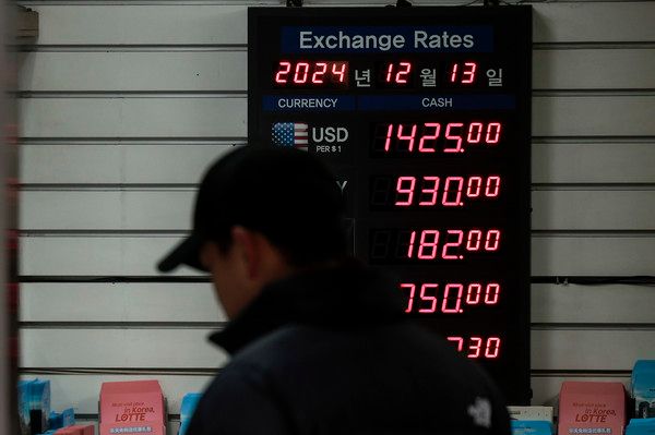 ▲ 13일 서울의 한 환전소에 환율 정보가 나타나있다. 사진=뉴시스