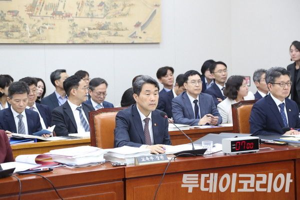 ▲ 이주호 부총리 겸 교육부 장관이 교육위원회에서 열린 교육부 등에 대한 국정감사에 출석했다. 사진=투데이코리아