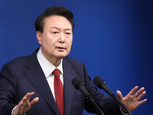 ▲ 윤석열 대통령이 9일 서울 용산 대통령실 청사에서 열린 취임 2주년 기자회견에서 출입기자들의 질문에 답변하고 있다. 2024.05.09. 사진=뉴시스