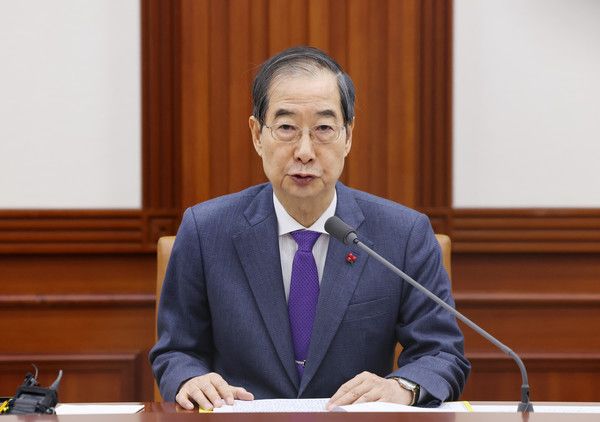 ▲ 한덕수 국무총리가 5일 오전 서울 종로구 정부서울청사에서 열린 국정현안관계장관회의에서 발언하고 있다. 사진=뉴시스