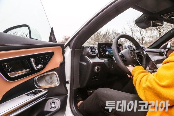 ▲ 메르세데스 벤츠코리아가 공개한 ‘디 올-뉴 CLE 쿠페’의 내부 모습. 2024.02.28. 사진=안현준 기자