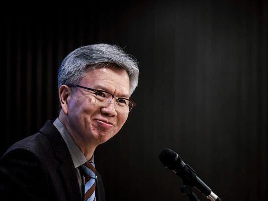 ▲ 김택우 대한의사협회장이 16일 서울 용산구 대한의사협회에서 열린 의료계 현안 관련 김택우 의협회장 주재 기자간담회에서 발언하고 있다. 사진=뉴시스