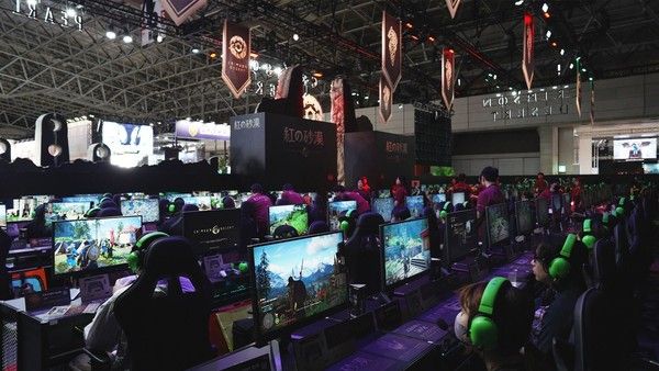 ▲ TGS에 마련된 붉은사막 시연 부스. 사진=펄어비스