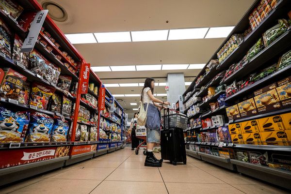 ▲ 서울시내 대형마트를 찾은 시민들이 장을 보고 있다. 사진=뉴시스