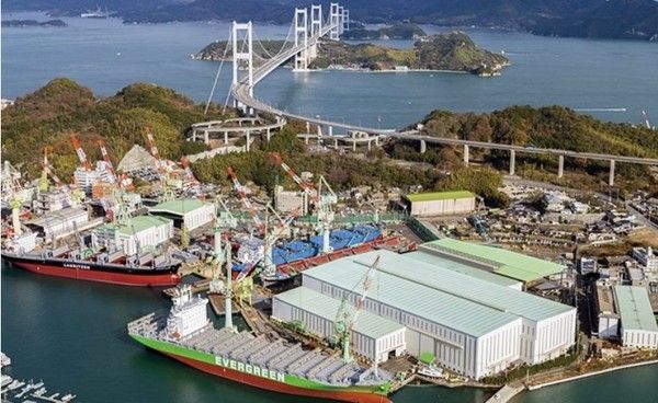 ▲ 일본 최대 조선소인 이마바리조선의 에히메현 조업소 전경. 사진=이마바리조선