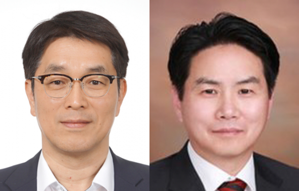 ▲ 천상영(왼쪽) 신한라이프 신임 사장 내정자와 이석원 신한자산운용 사장 내정자. 사진=신한금융