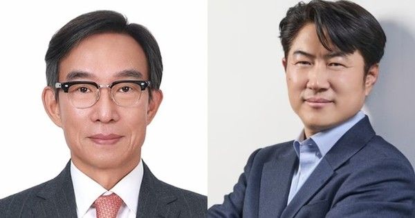 ▲ 김기정 한국인터넷신문협회장(왼쪽), 김호상 KT ENA 대표이사. 사진=한양대학교 언론정보대학원