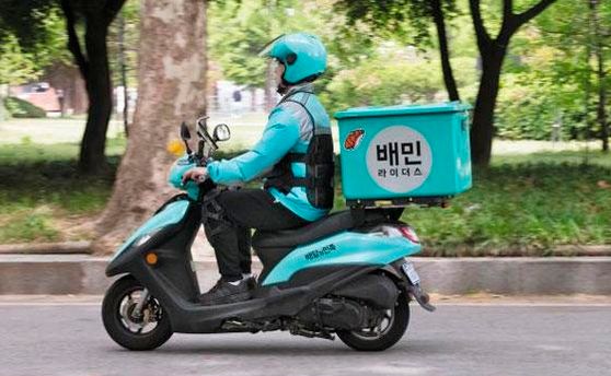 ▲ 배달의민족 라이더. 사진= 우아한형제들 제공
