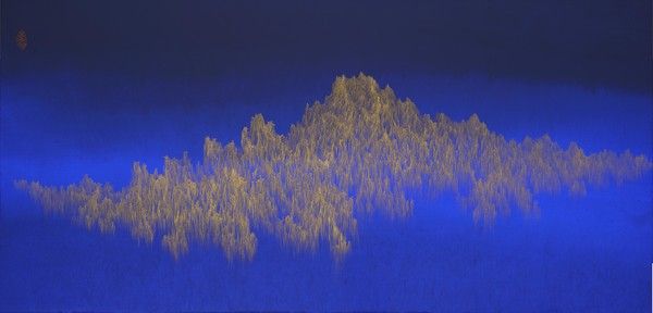 ▲ 임진성 작가의 산수 작품 ‘부유하는 몽유금강’. 사진=세종대학교