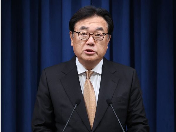 ▲ 정진석 대통령 비서실장이 지난해 12월 5일 서울 용산 대통령실에서 인사 브리핑을 진행하고 있다. 사진=뉴시스