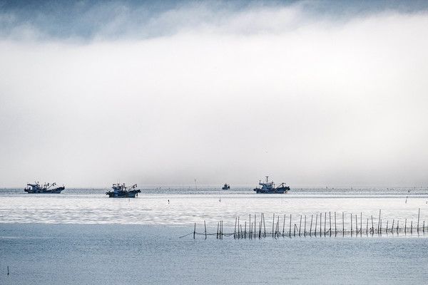 ▲ 경남 남해군 이동면 바닷가에 운해가 내려앉아 있다. 사진=뉴시스