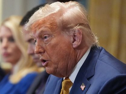 ▲ 도널드 트럼프 미국 대통령이 8일(현지시간) 백악관에서 열린 내각회의에서 발언하고 있다. 사진=뉴시스