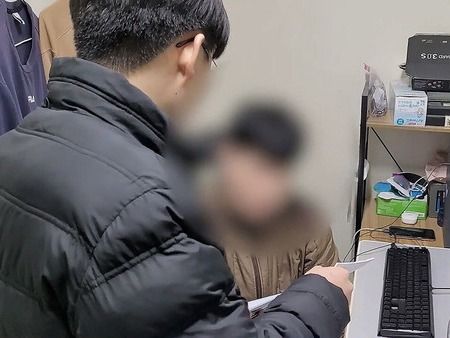 ▲ 검거된 딥페이크 텔레그램 대화방 운영자. 사진=경기북부경찰청