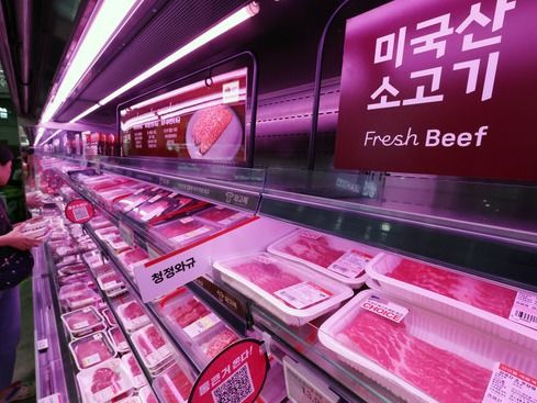 ▲ 서울 시내 한 대형마트에서 시민이 소고기를 살펴보고 있다. 사진=뉴시스