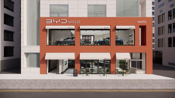 ▲ BYD 마포 전시장 전경. 사진=BYD코리아