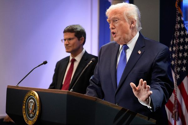 ▲ 도널드 트럼프 미국 대통령이 20일(현지시간) 백악관에서 대법원 관세 판결 관련 기자회견을 열고 발언하고 있다. 사진=AP/뉴시스