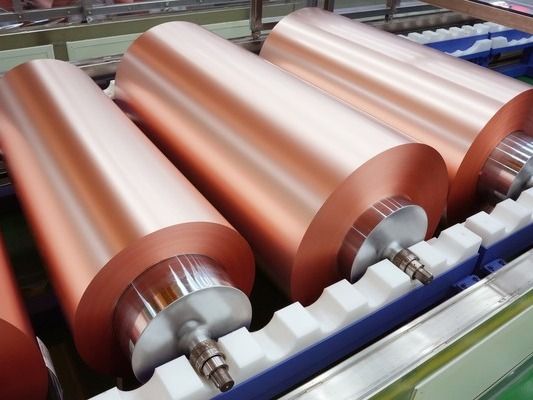 ▲ 롯데에너지머티리얼즈의 동박 제품. 사진=롯데에너지머티리얼즈