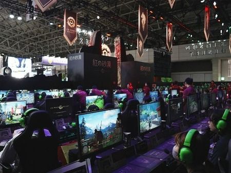 ▲ TGS에 마련된 붉은사막 시연 부스. 사진=펄어비스