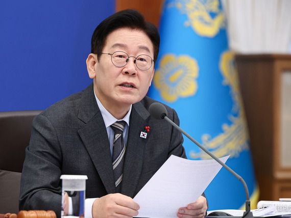 ▲ 이재명 대통령이 20일 청와대에서 열린 국무회의에서 발언하고 있다. 사진=뉴시스