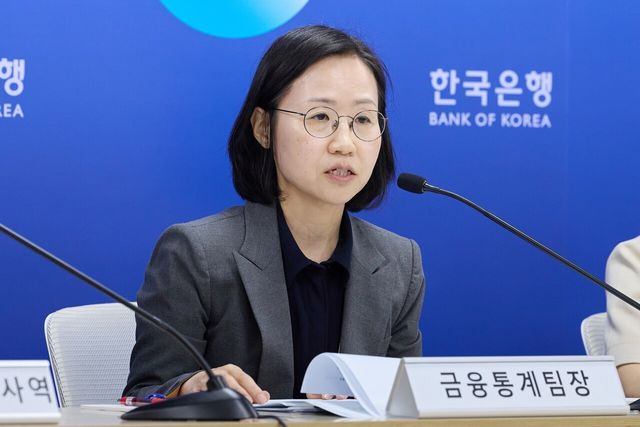 ▲ 이혜영 한국은행 금융통계팀장이 19일 오전 서울 중구 한국은행에서 열린 2026년 1/4분기 가계신용(잠정) 설명회에서 발언하고 있다. 사진=한국은행