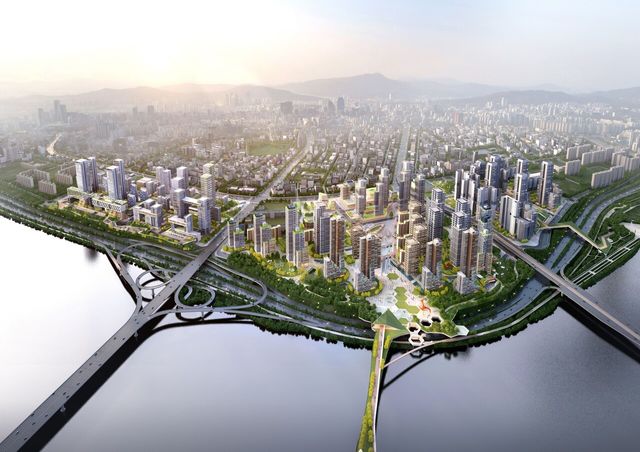 ▲ 서울 강남구 압구정 아파트지구 전체 조감도. 사진=서울시