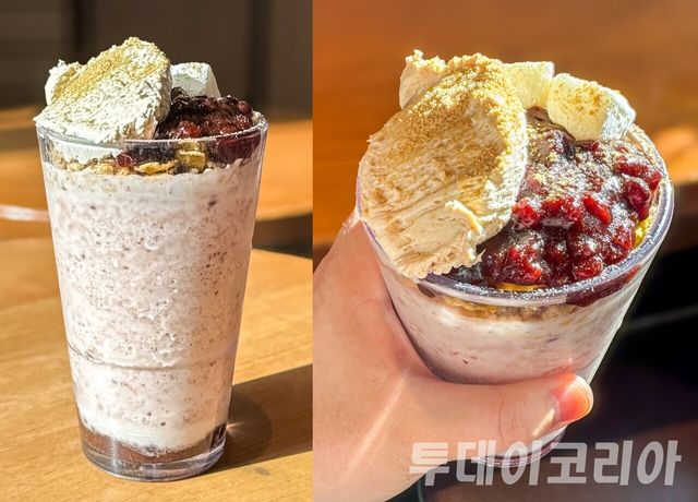 ▲ 스타벅스 코리아가 선보인 ‘레드빈 빙수 블렌디드’. 사진=투데이코리아