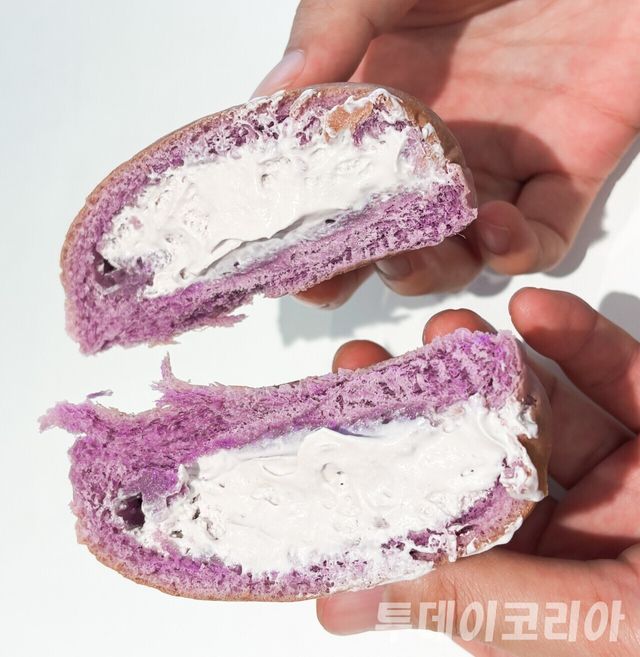 ▲ 파리바게뜨 우베 생크림빵. 사진=투데이코리아
