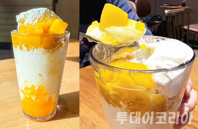 ▲ 스타벅스 코리아가 선보인 애플망고 블렌디드. 사진=투데이코리아
