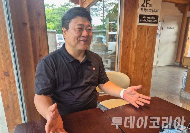 ▲&nbsp;29일 김진년 한국농촌경제연구원 곡물축산관측실장이 투데이코리아와의 인터뷰를 진행하고 있다. 사진=투데이코리아