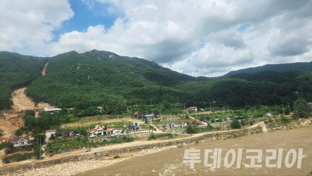 ▲ 폭우가 내린 이후 산청 신안면의 모습이다. 사진=투데이코리아