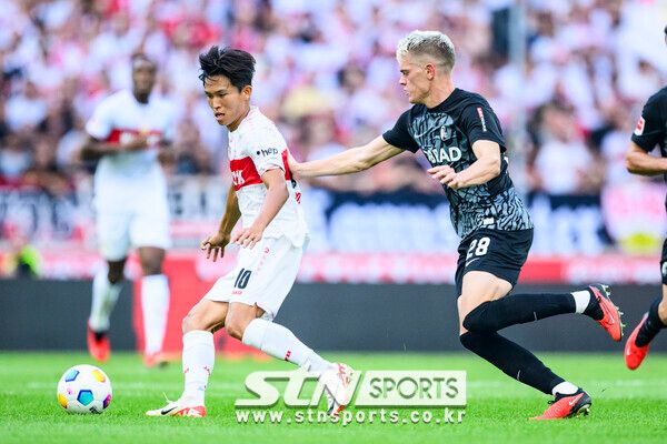 현재 VfB 슈투트가르트 소속의 정우영. 사진┃뉴시스/AP