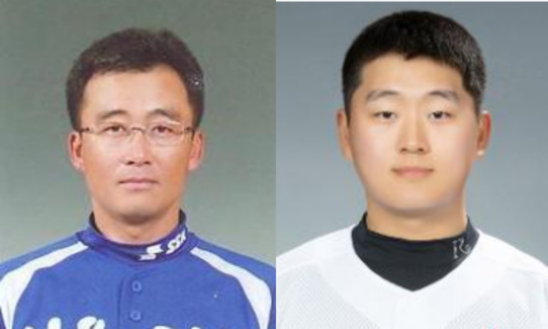 가동초 김성훈 감독, 인천고 김택연. 사진┃대한야구소프트볼협회