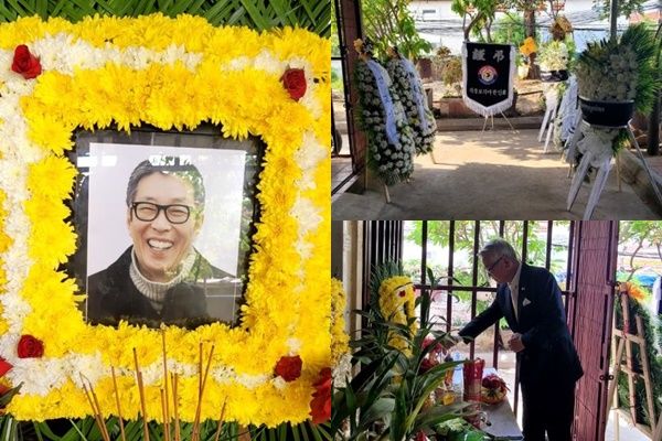 고 서세원 캄보디아 임시 빈소. 사진┃박현옥 전 캄보디아 한인회장 제공