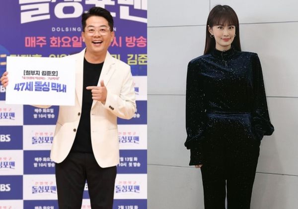 열애 인정한 개그맨 김준호, 개그우먼 김지민. 사진｜SBS 제공, 김지민 SNS