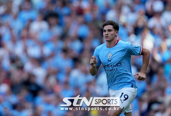 맨체스터 시티 공격수 훌리안 알바레스. 사진┃뉴시스/AP