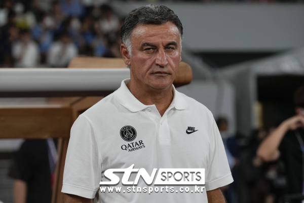 PSG의 크리스토프 갈티에 감독. 사진｜뉴시스/AP