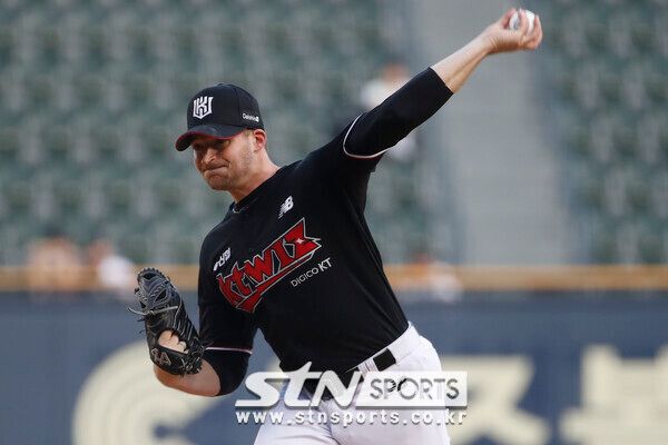 KT 위즈 외국인 투수 웨스 벤자민. 사진┃뉴시스