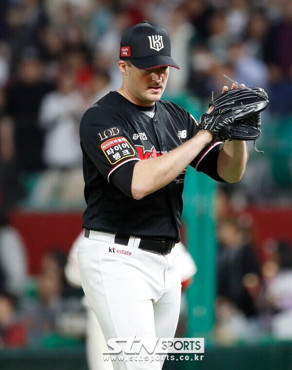 KT 위즈 외국인 투수 웨스 벤자민. 사진┃뉴시스