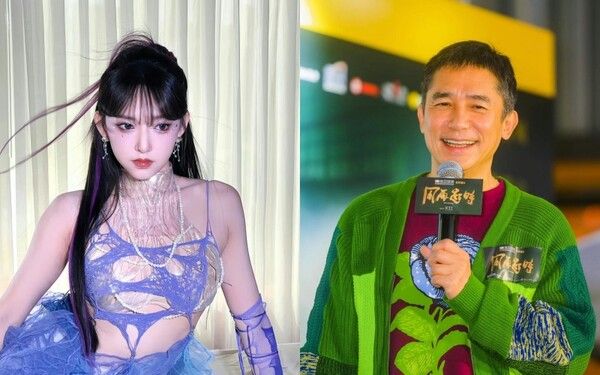 걸그룹 우주소녀 중국인 멤버 성소와 홍콩배우 양조위. 사진┃성소, 양조위 SNS