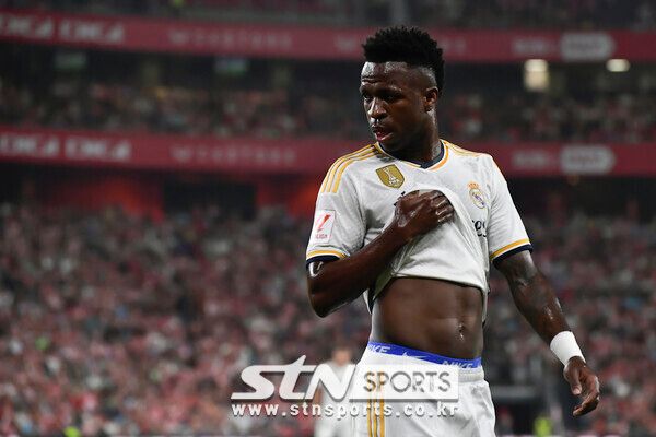 레알 마드리드 윙포워드 비니시우스 주니오르. 사진┃뉴시스/AP