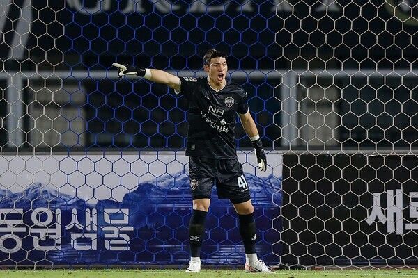 김천 상무 골키퍼 김준홍. 사진┃김천 상무