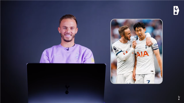 손흥민을 극찬한 제임스 매디슨. 사진┃토트넘 공식 SNS