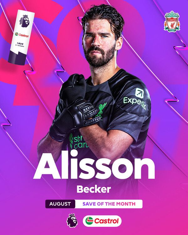 리버풀 FC 골키퍼 알리송 베케르. 사진┃EPL 공식 SNS