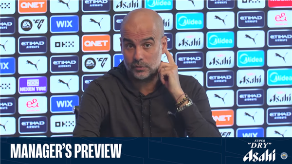 해당 발언을 하는 펩 과르디올라 감독. 사진┃맨체스터 시티 공식 SNS