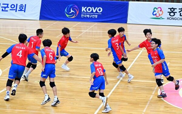 2023 홍천 전국 유소년 클럽 배구대회 경기 사진. 사진┃KOVO
