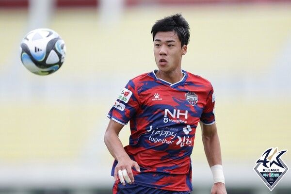 김천상무 제대 후 수원FC에 입단한 이준석. 사진┃한국프로축구연맹